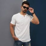 تی‌شرت آستین کوتاه مردانه کراس نخ پنبه